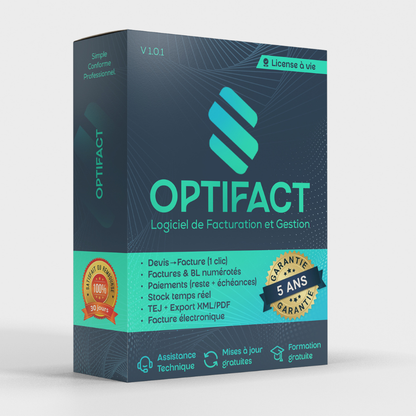 OptiFact — Logiciel de facturation simple, rapide, sans erreur et sans abonnement